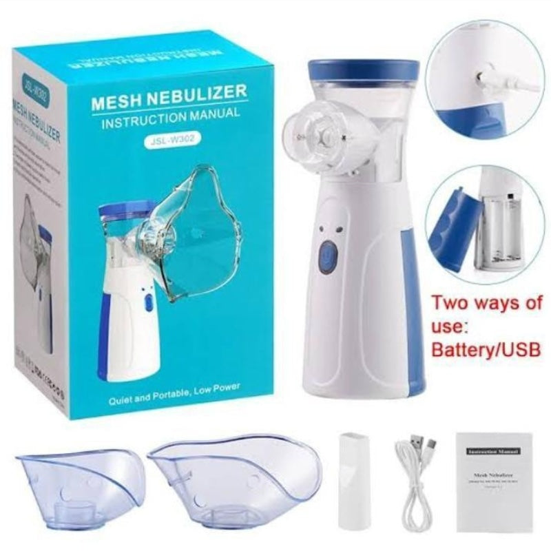 Portable Rechargeable Nebulizer Machine Asthma Inhaler 0.5L for Kids and Adults - Essence Trove