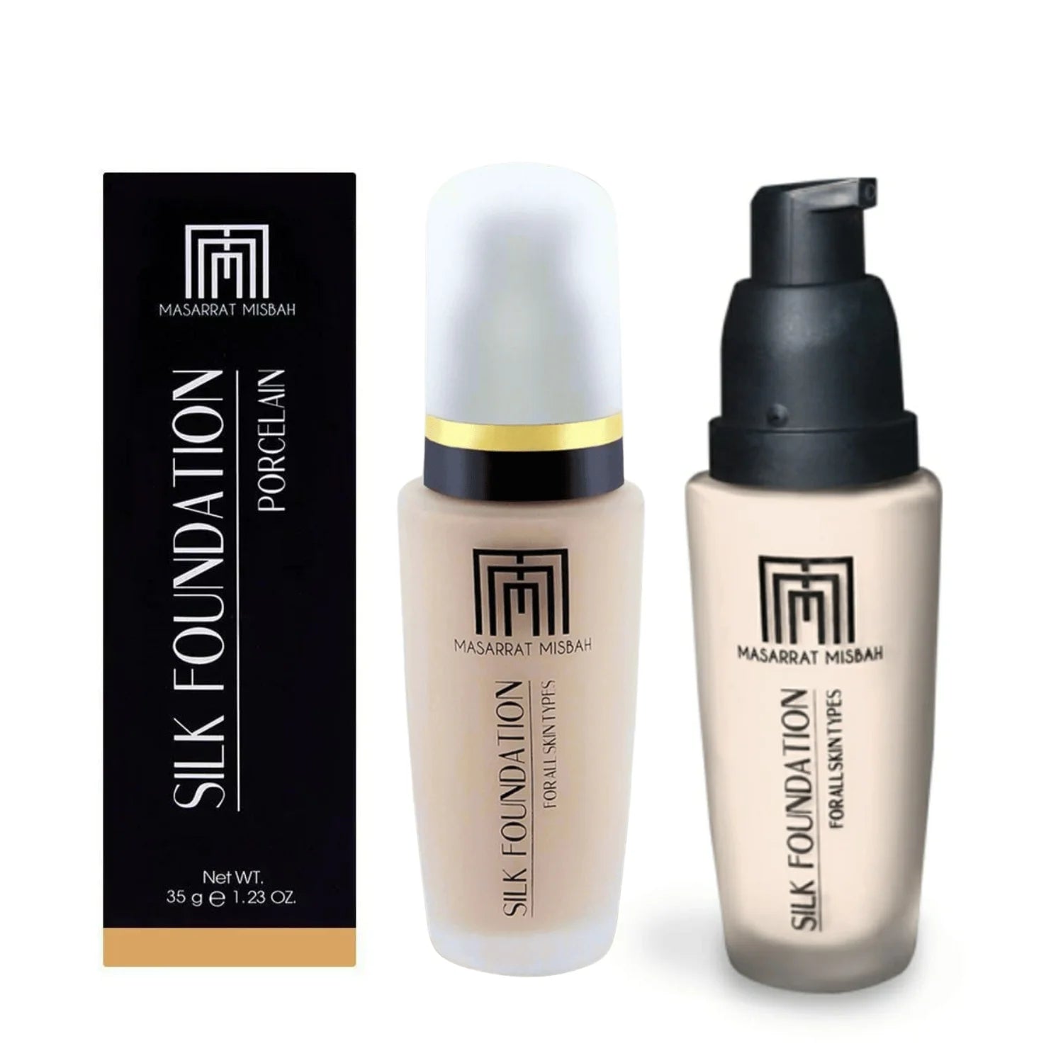 Masarrat Misbah Silk Foundation 35ml | Oil Control Moisturizing Soft-Matte Long-Wear Base - Essence Trove