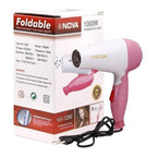 Nova NV-1290 Foldable Hair Dryer | 1000W Hot Air Styling & Quick Drying Machine - Essence Trove