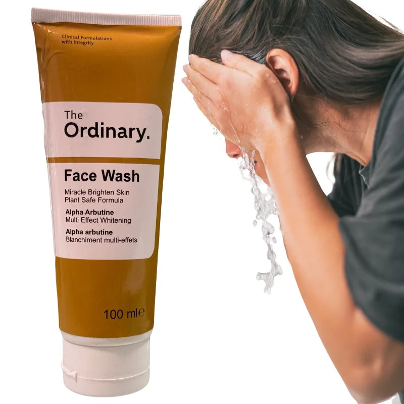 Ordinary Face Wash with Alpha Arbutin | Hydrating Cleanser for All Skin Types (100ml) - Essence Trove
