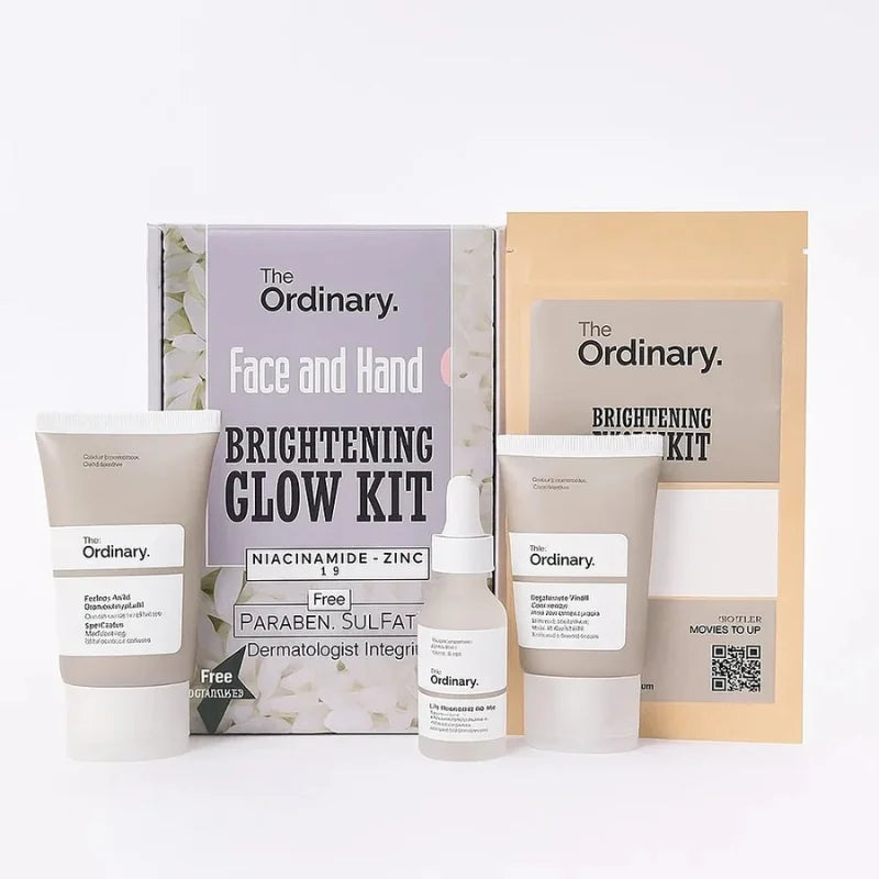 The Ordinary Face & Hand Brightening Glow Kit | Complete Whitening & Hydrating Skincare Set - Essence Trove