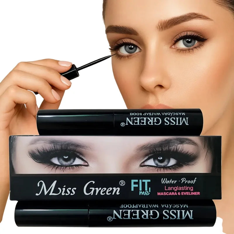 Miss Green FIT ME Waterproof Mascara & Eyeliner | 2-in-1 Long-Lasting Eye Makeup Duo - Essence Trove