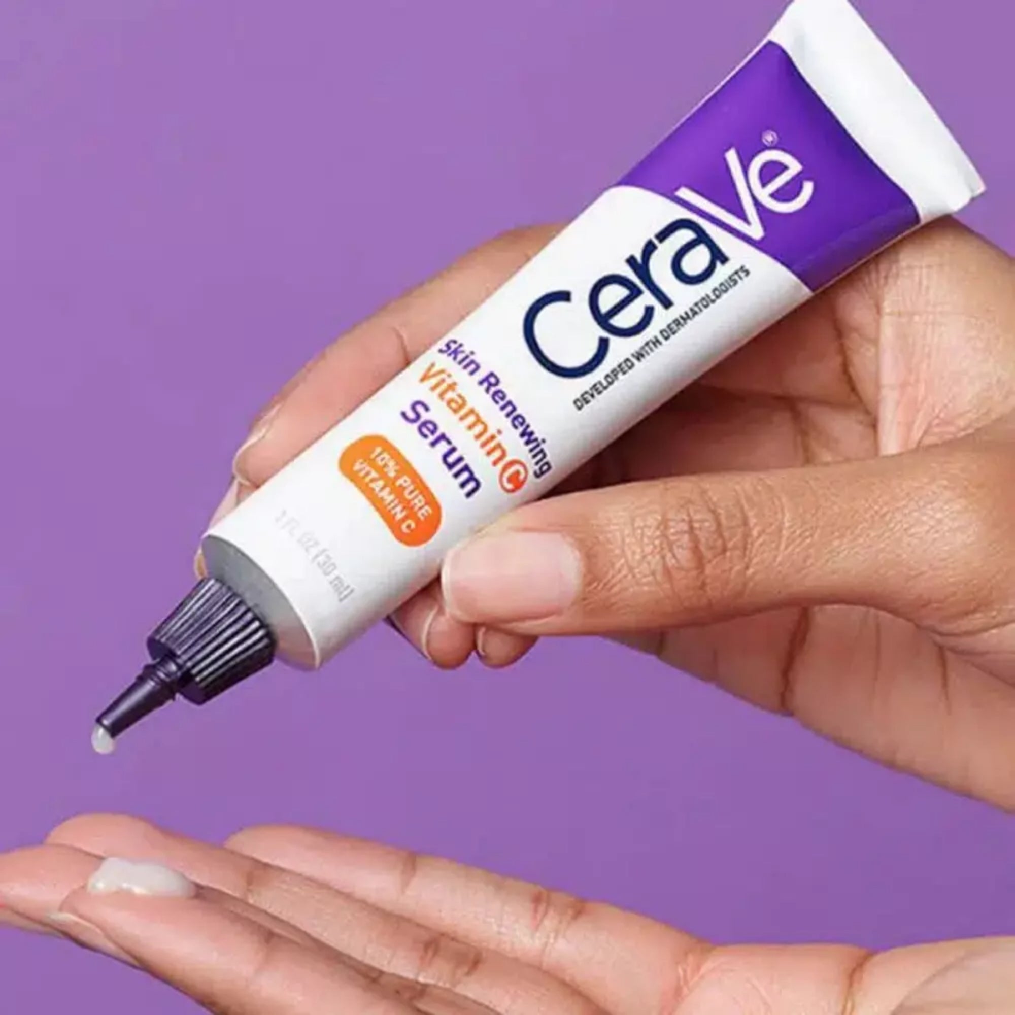 CeraVe Skin Renewing Vitamin C Serum 30ml | Brightening, Anti-Aging & Hydrating - Essence Trove