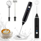 Rechargeable Electric Coffee Frother & Egg Beater | High-Speed Handheld Mixer with USB Charging - Essence Trove