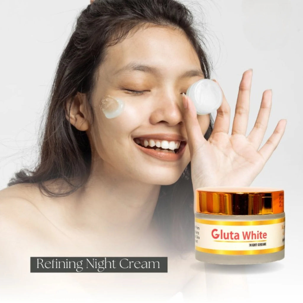 Gluta White Day & Night Cream | Whitening Anti-Aging Hydrating 50g Face Care - Essence Trove
