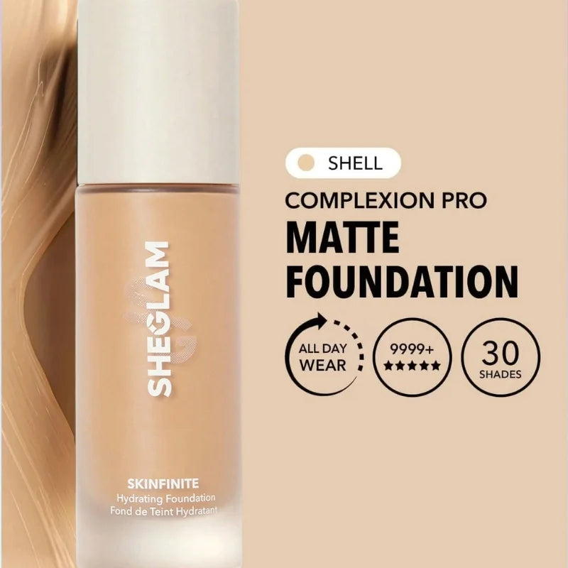Sheglam Complexion Pro Matte Foundation | Shell | Long Lasting - Essence Trove