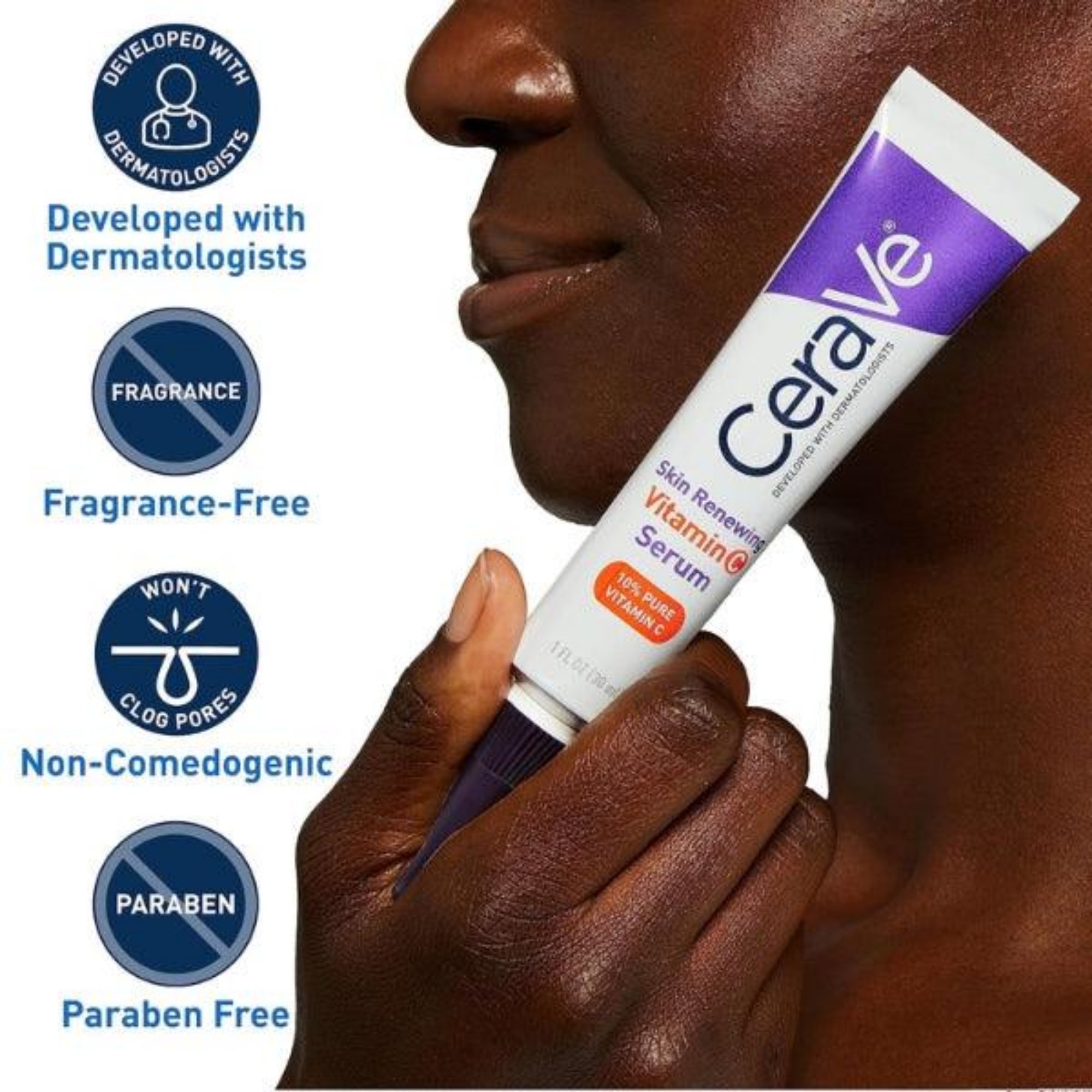 CeraVe Skin Renewing Vitamin C Serum 30ml | Brightening, Anti-Aging & Hydrating - Essence Trove