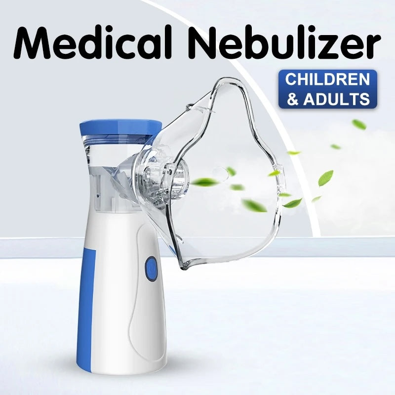 Portable Rechargeable Nebulizer Machine Asthma Inhaler 0.5L for Kids and Adults - Essence Trove