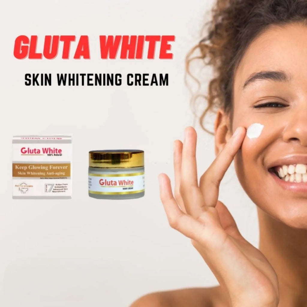 Gluta White Day & Night Cream | Whitening Anti-Aging Hydrating 50g Face Care - Essence Trove
