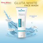 Gluta White Face Wash | Deep Cleansing Brightening Oil Control Gentle Daily Cleanser - Essence Trove