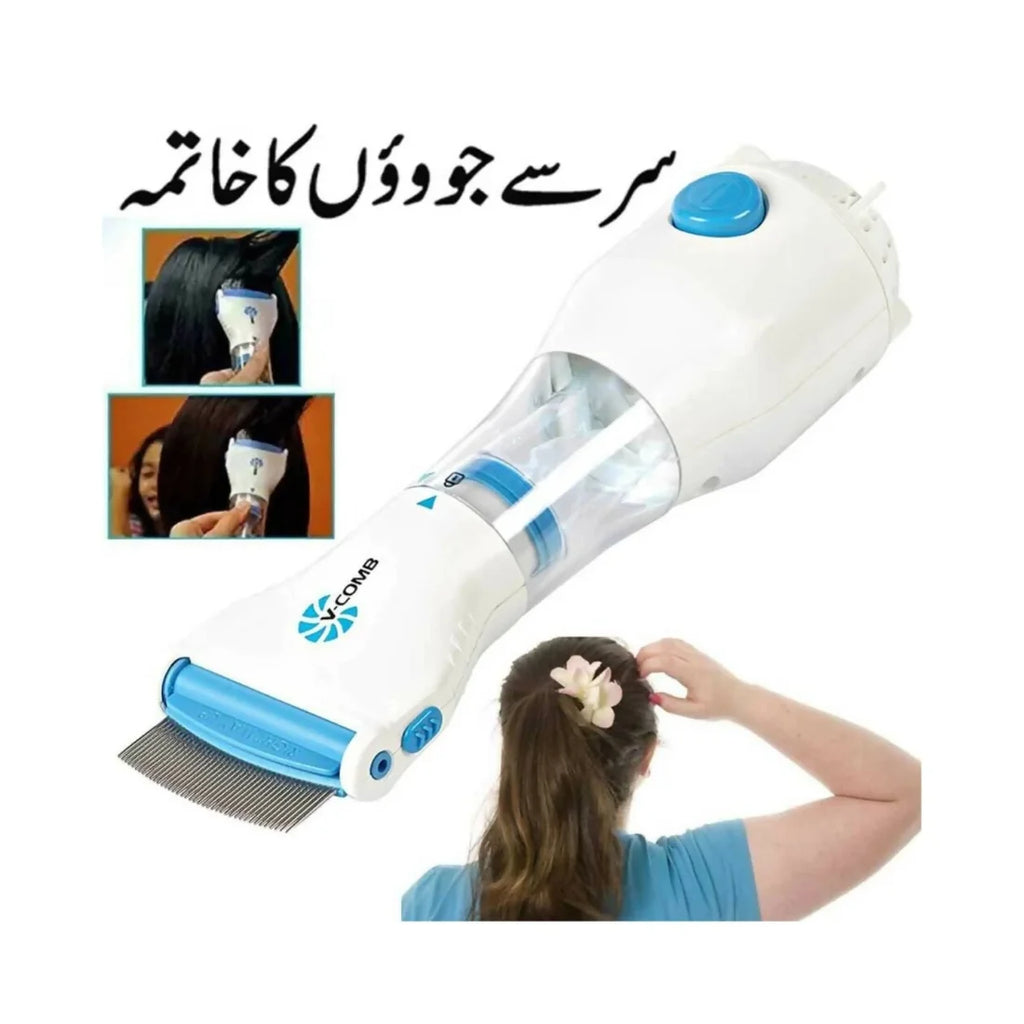 Electric V-Comb Anti Lice Machine | Chemical-Free Safe Lice & Egg Removal Device - Essence Trove
