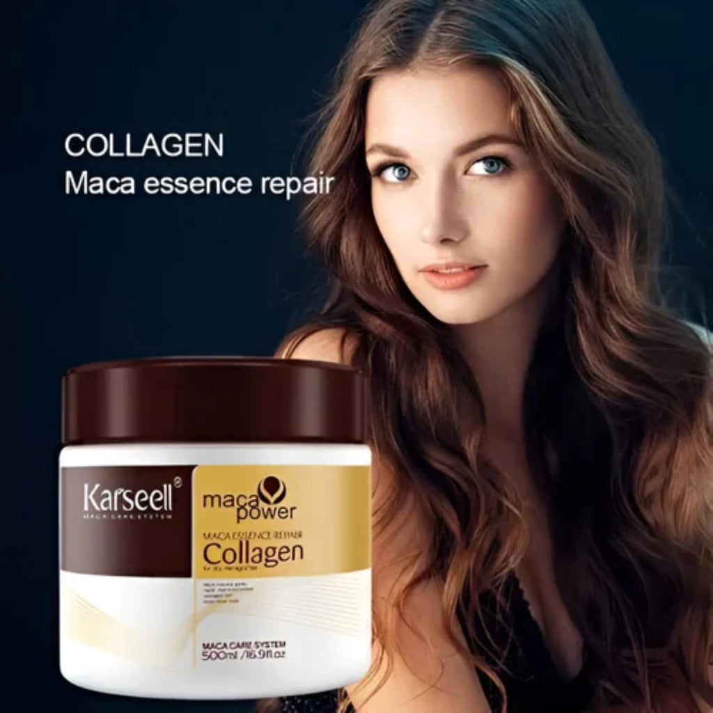 Karseell Collagen Deep Repair Hair Mask 500ml | Argan Oil & Collagen for Smooth, Shiny Hair - Essence Trove