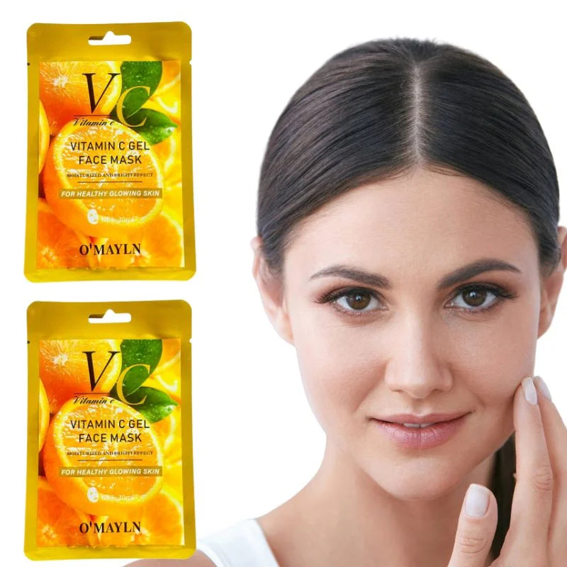 Pack of 2 | O’Mayln Vitamin C Gel Face Mask 30ml | Brightening & Hydrating Facial - Essence Trove