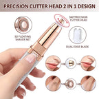 2-in-1 Flawless Facial Hair Remover & Eyebrow Trimmer | USB Rechargeable, Painless & Portable | Random Color - Essence Trove