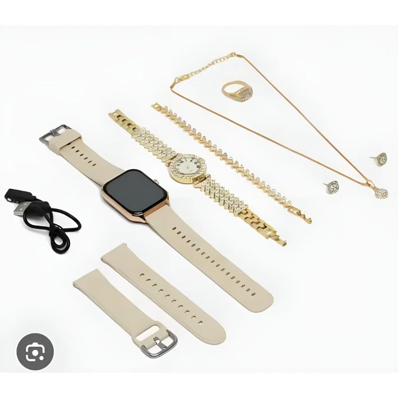 A58 Plus 6-in-1 Women’s Smartwatch | Stylish Fitness Tracker Perfect Gift Idea - Essence Trove
