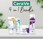 CeraVe 4-in-1 Skincare Kit | Cleanser, Serum, Sunblock & Night Cream | Dermatologist-Approved Routine - Essence Trove