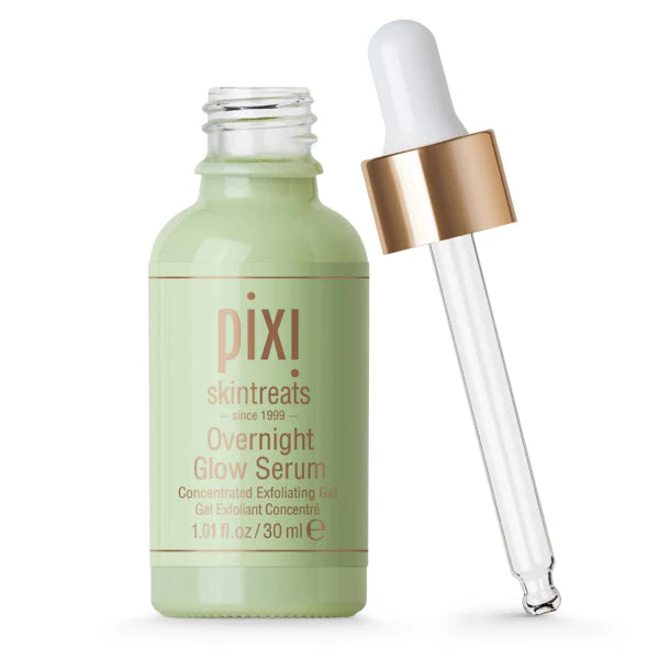Pixi Overnight Glow Serum 30ml Exfoliating Brightening Serum with 10% Glycolic Acid and Vitamins - Essence Trove