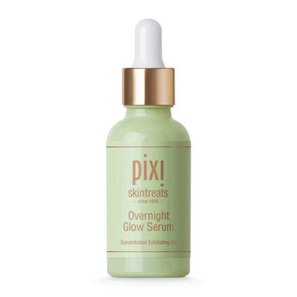 Pixi Overnight Glow Serum 30ml Exfoliating Brightening Serum with 10% Glycolic Acid and Vitamins - Essence Trove