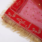 Qabool Hai Bridal Embroidered Net Dupatta | Nikah & Wedding Special | Premium Fancy Bridal Wear - Essence Trove