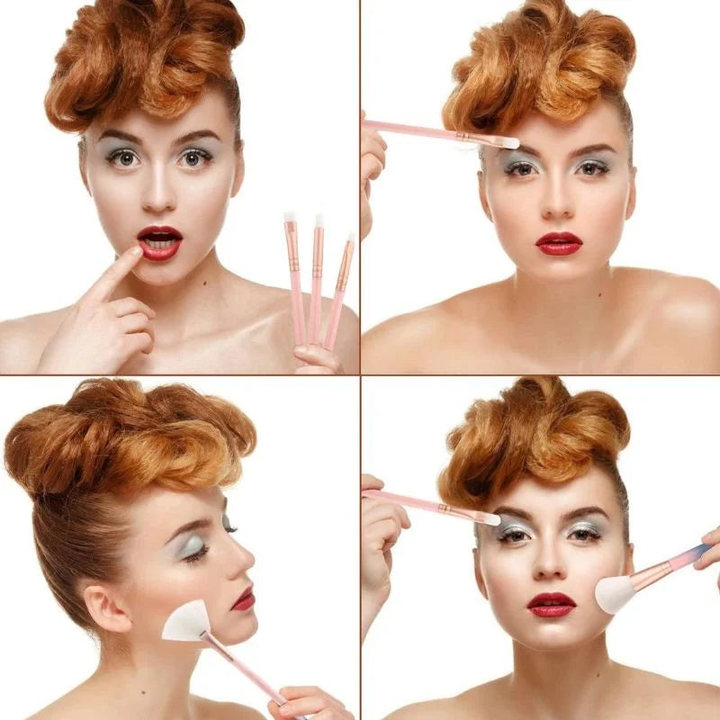 Huada Beauty Makeup Brush Set – 12-Piece Professional Makeup Tool Kit | Soft, High-Quality Synthetic Bristles - Essence Trove