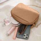 Aura Cream Leather Handbag for Girls & Women | Stylish Shoulder & Crossbody Bag | Daily Use & Gift - Essence Trove