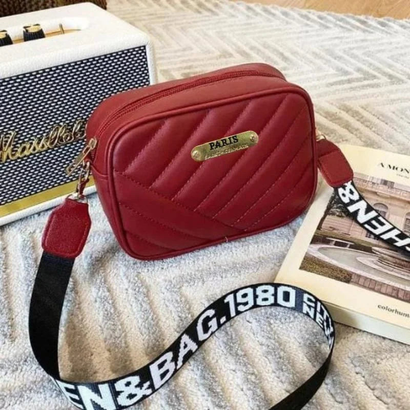 Maroon Leather Handbag for Girls & Women | Stylish Shoulder & Crossbody Bag | Daily Use & Gift - Essence Trove