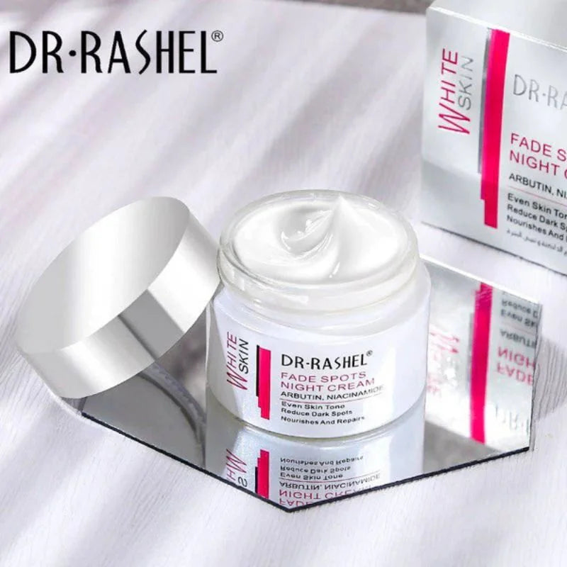 Dr. Rashel White Skin Fade Spots NIGHT Cream | Brightening & Hydrating Night Formula with Arbutin & Niacinamide | Imported - Essence Trove
