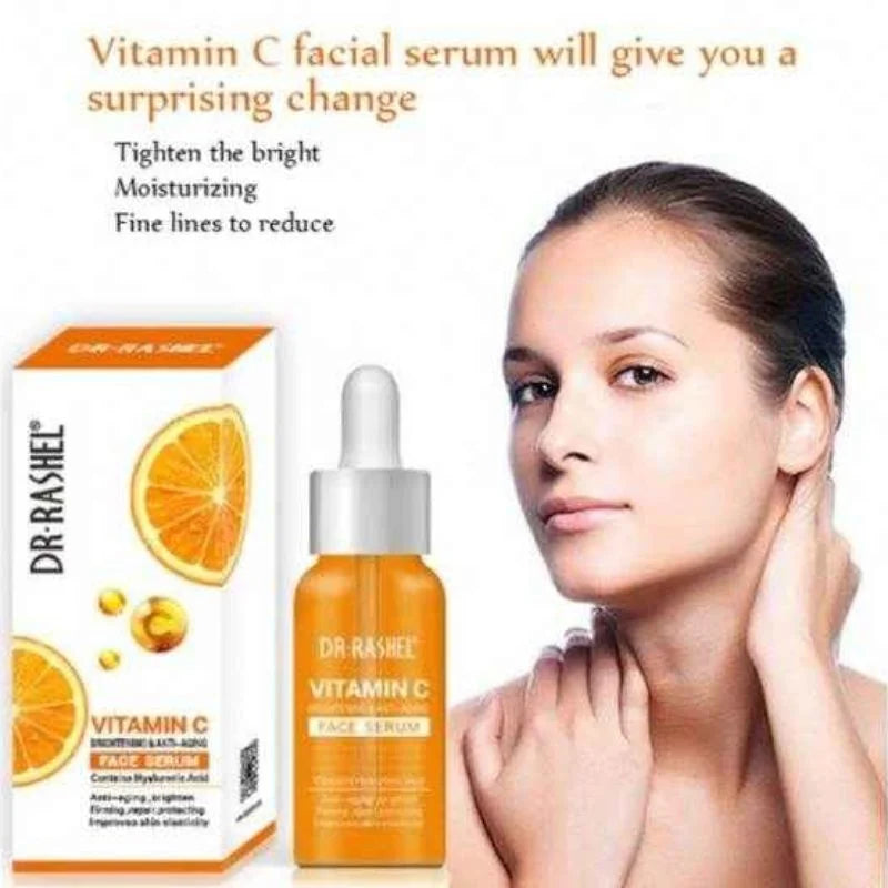 Dr. Rashel Vitamin C Brightening & Anti-Aging Face Serum | Skin Radiance & Wrinkle Repair Formula | 30ml | Imported - Essence Trove