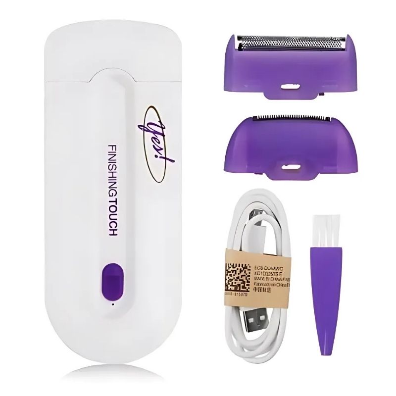 2-in-1 Rechargeable Painless Hair Remover | Finishing Touch Sensa-Light for Face & Body - Essence Trove