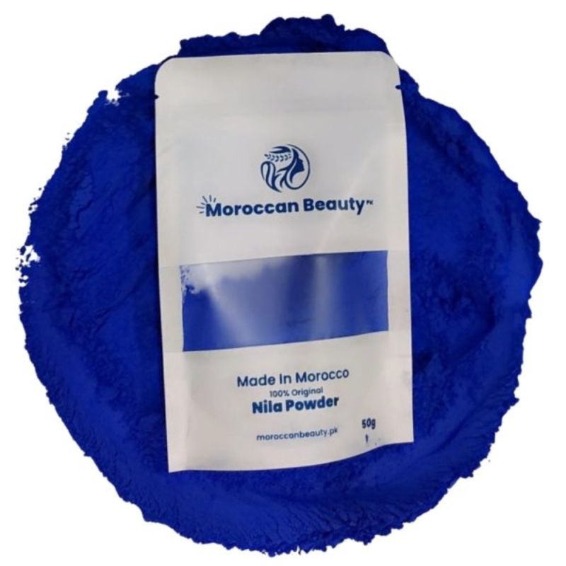 Moroccan Beauty Blue Nila Powder 50g | Skin Whitening, Anti-Inflammatory & Hydrating - Essence Trove