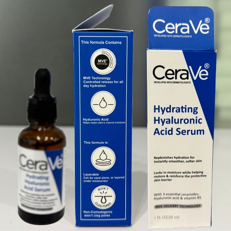 CeraVe Hyaluronic Acid Face Serum 30ml | Hydrating, Barrier-Repair & Anti-Aging - Essence Trove