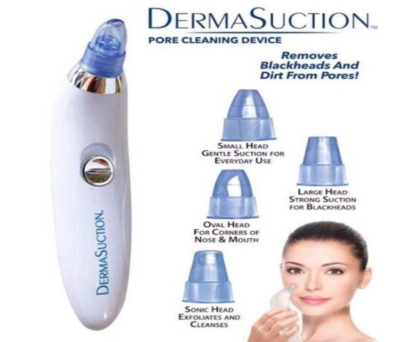 Blackhead Removal Machine | Derma Suction 3 In 1 Black Head Remover Machine | Acne Pimple Pore Cleaner Vacuum Suction Tool - Essence Trove