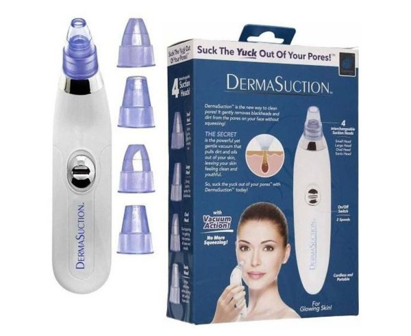 Blackhead Removal Machine | Derma Suction 3 In 1 Black Head Remover Machine | Acne Pimple Pore Cleaner Vacuum Suction Tool - Essence Trove
