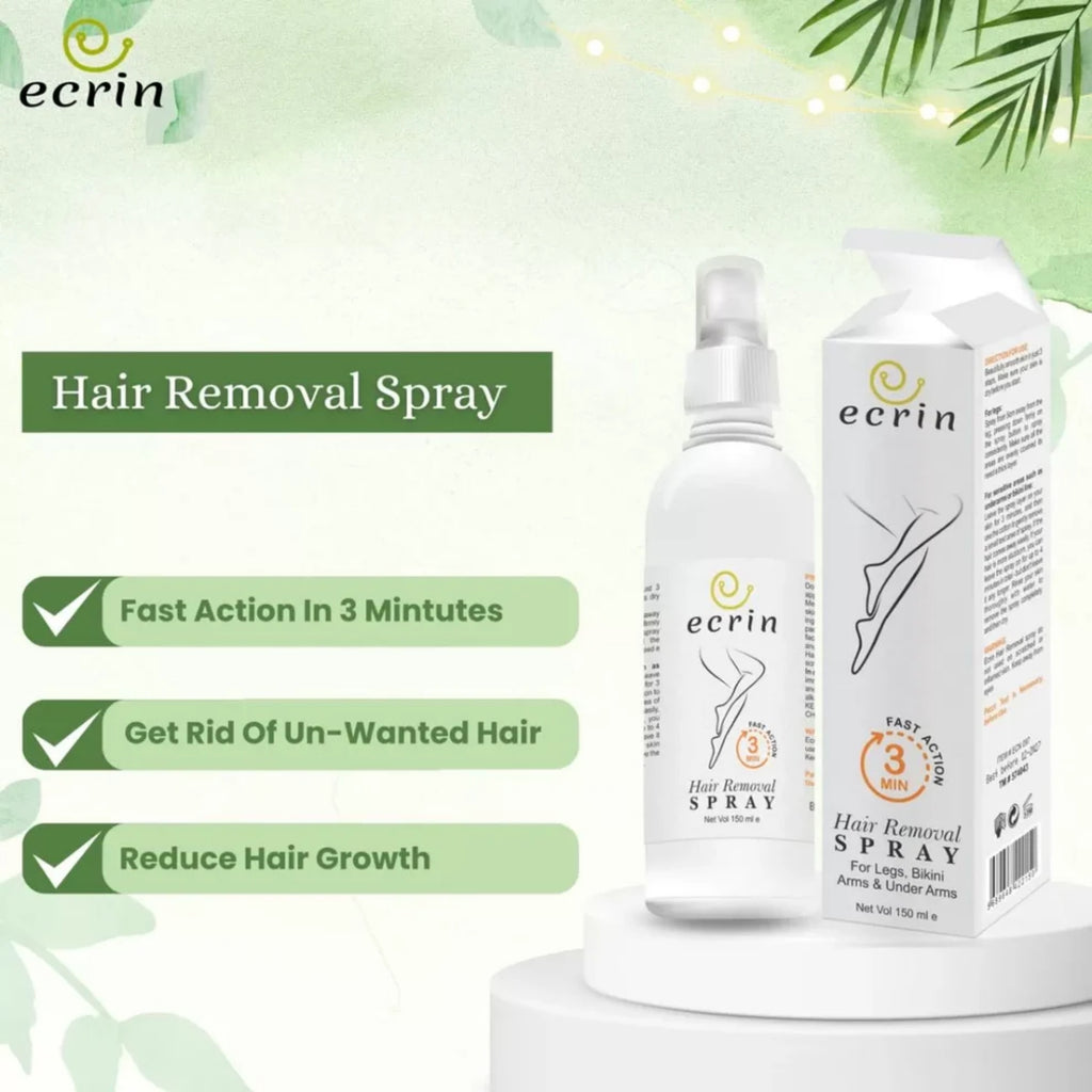 Ecrin Hair Removal Spray for Men & Women | Fast, Gentle Hair Remover 100ml - Essence Trove