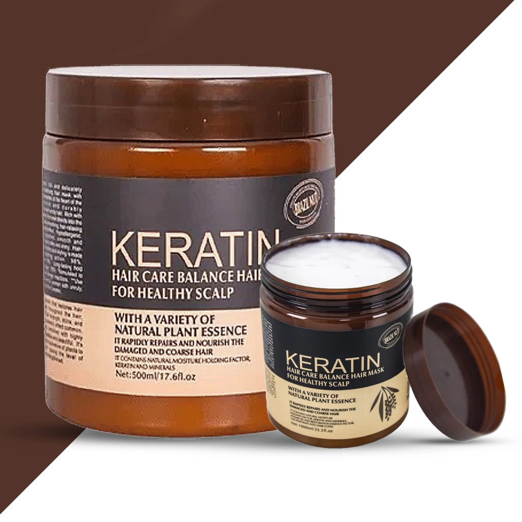 Brazil Nut Keratin Hair Mask 500ml | Nourishing, Strengthening & Smoothing Hair Treatment - Essence Trove