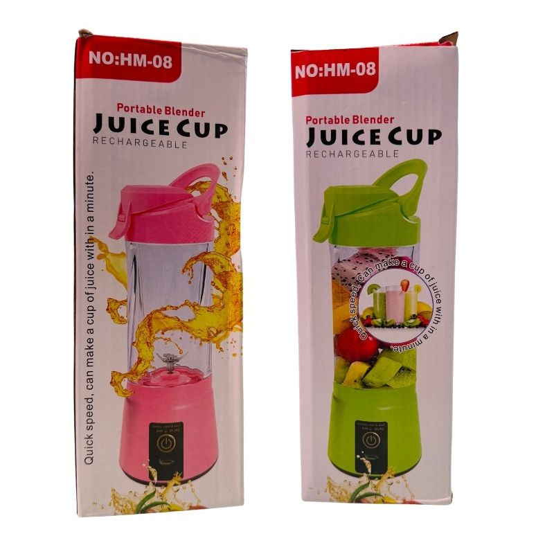 Portable USB Rechargeable Juicer/Blender | Juice Cup Rechargeable | Random Colors - Essence Trove