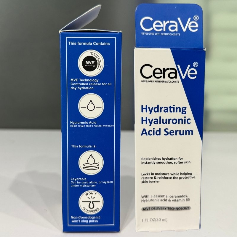 CeraVe Hyaluronic Acid Face Serum 30ml | Hydrating, Barrier-Repair & Anti-Aging - Essence Trove
